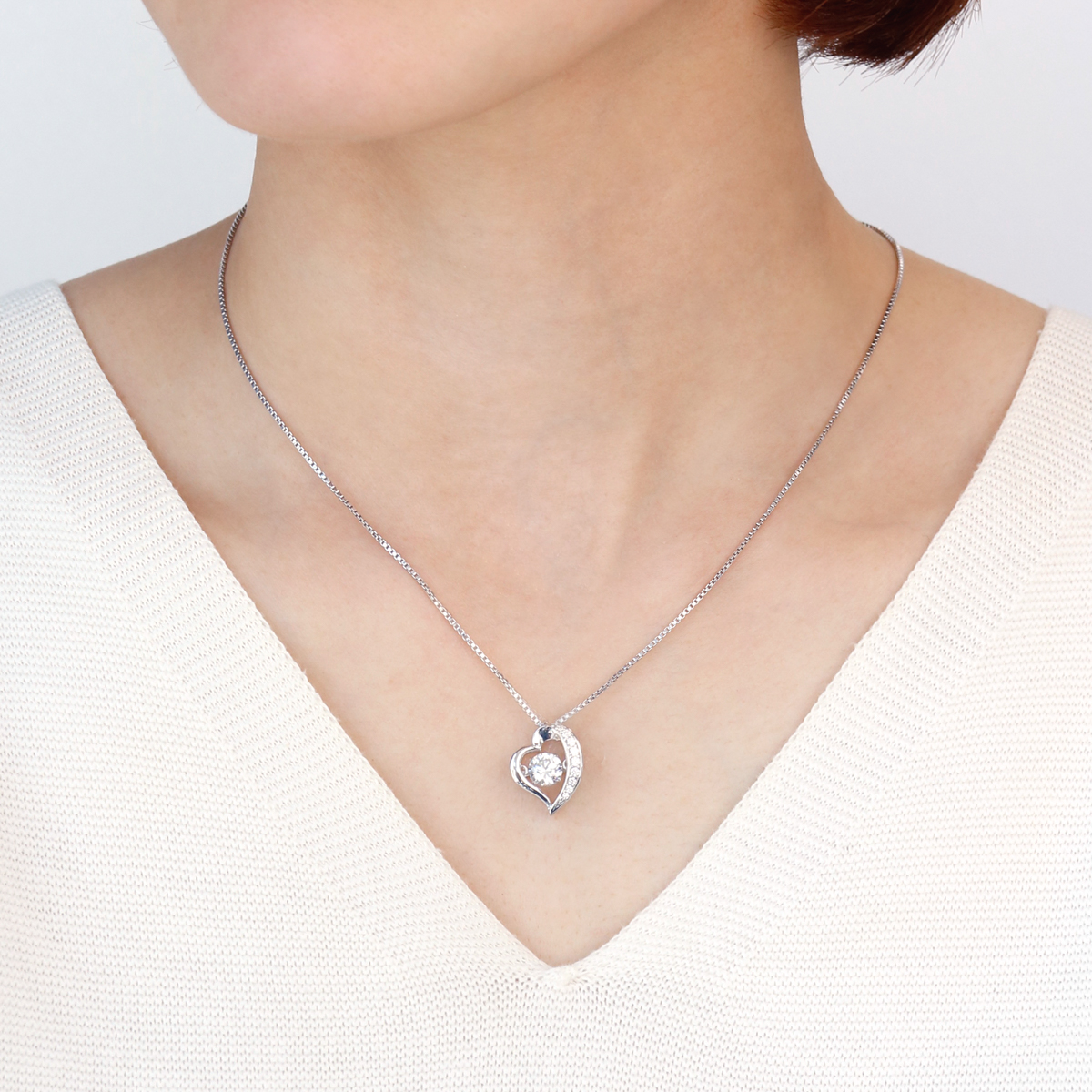 ダンシングストーン ハート ペンダント