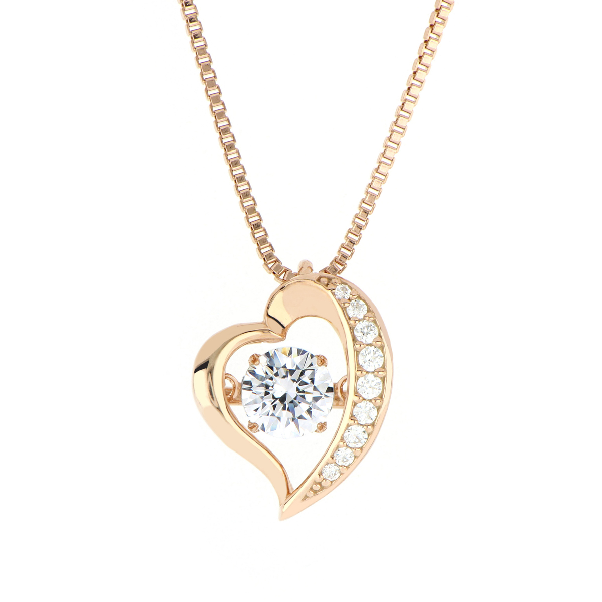 ダンシングストーン ハート ペンダント