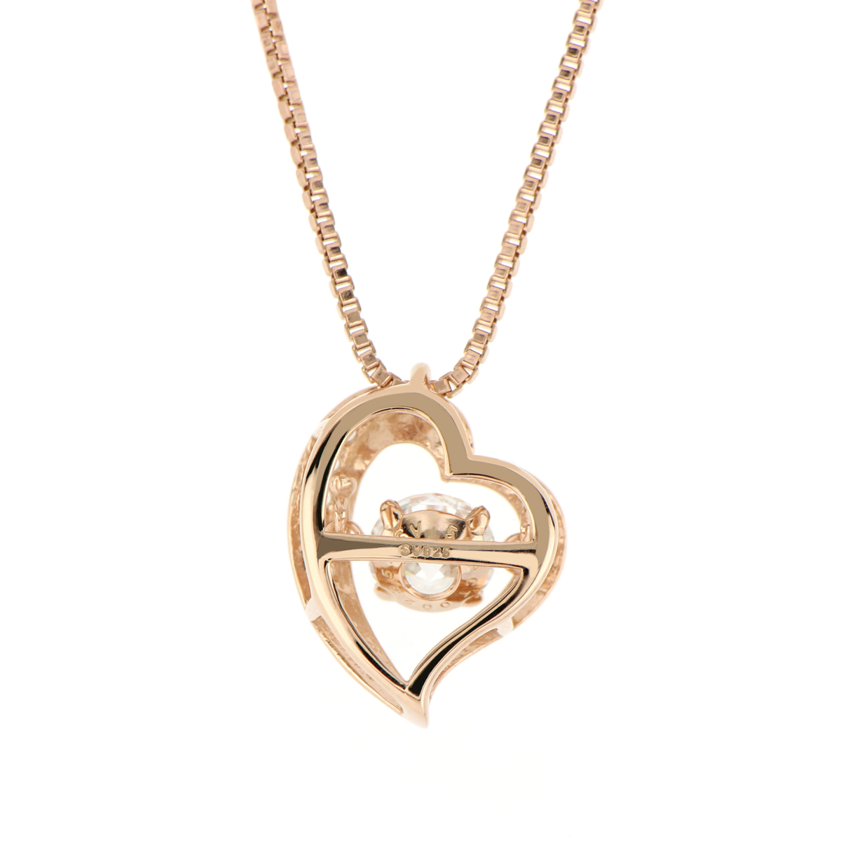 ダンシングストーン ハート ペンダント