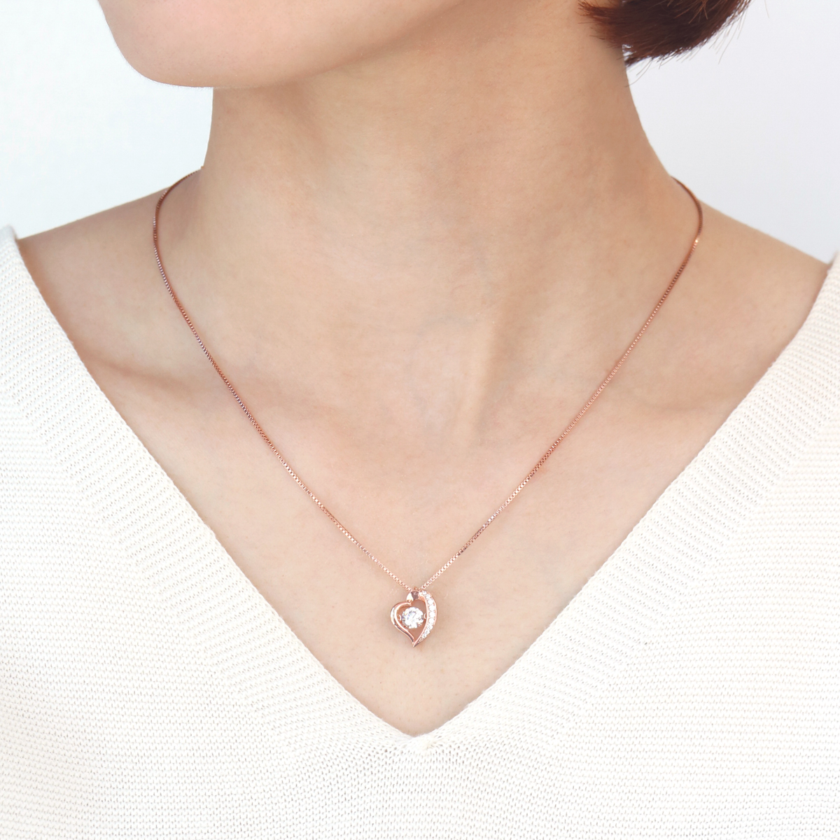 ダンシングストーン ハート ペンダント