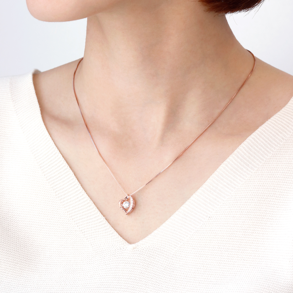 ダンシングストーン ハート ペンダント