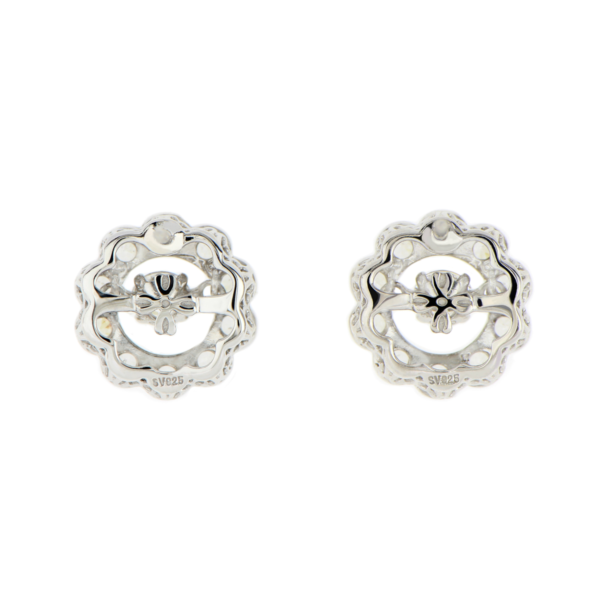 ダンシングストーン フラワー ピアス