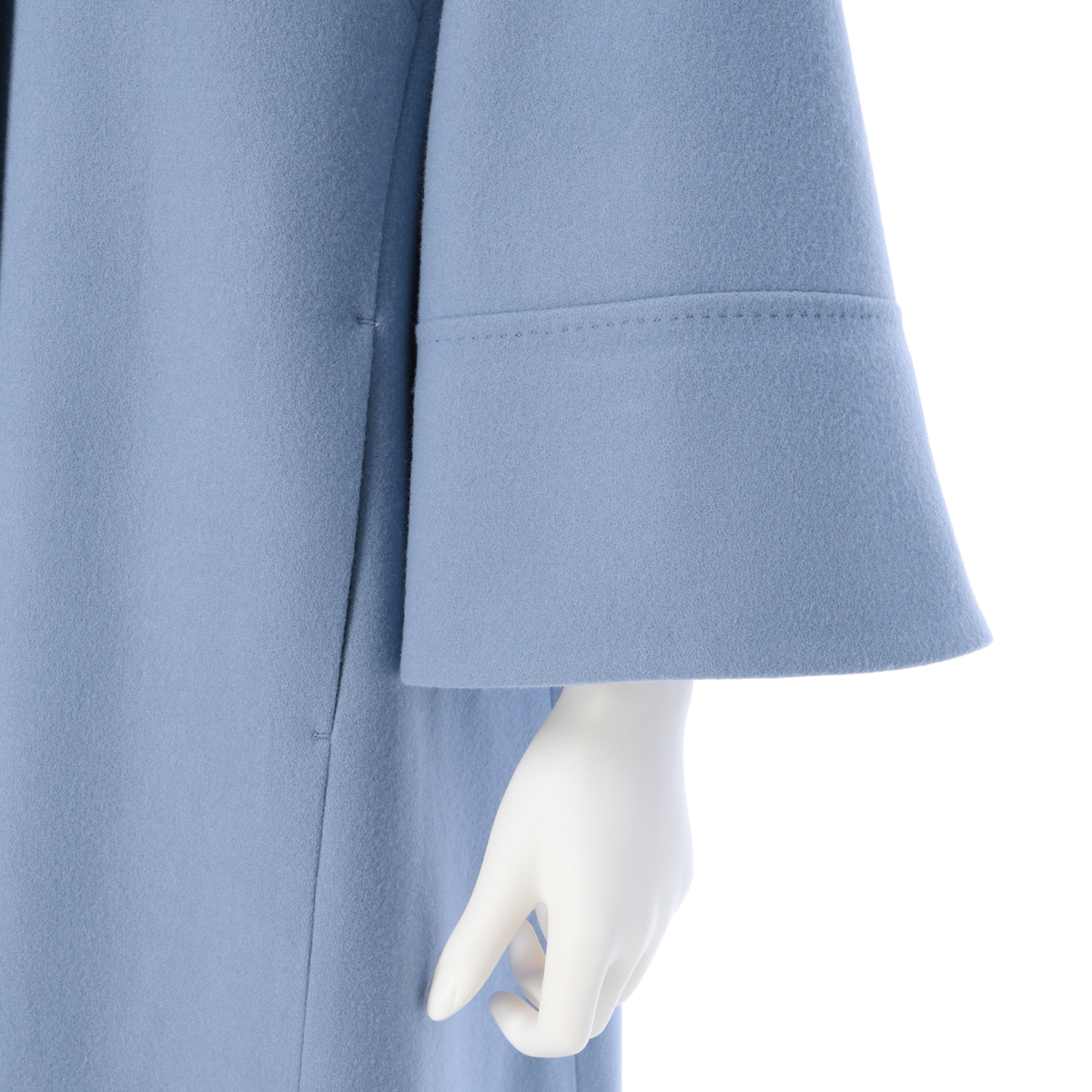 【ミラ・ショーン】ベルスリーブ・コート（ブルー）