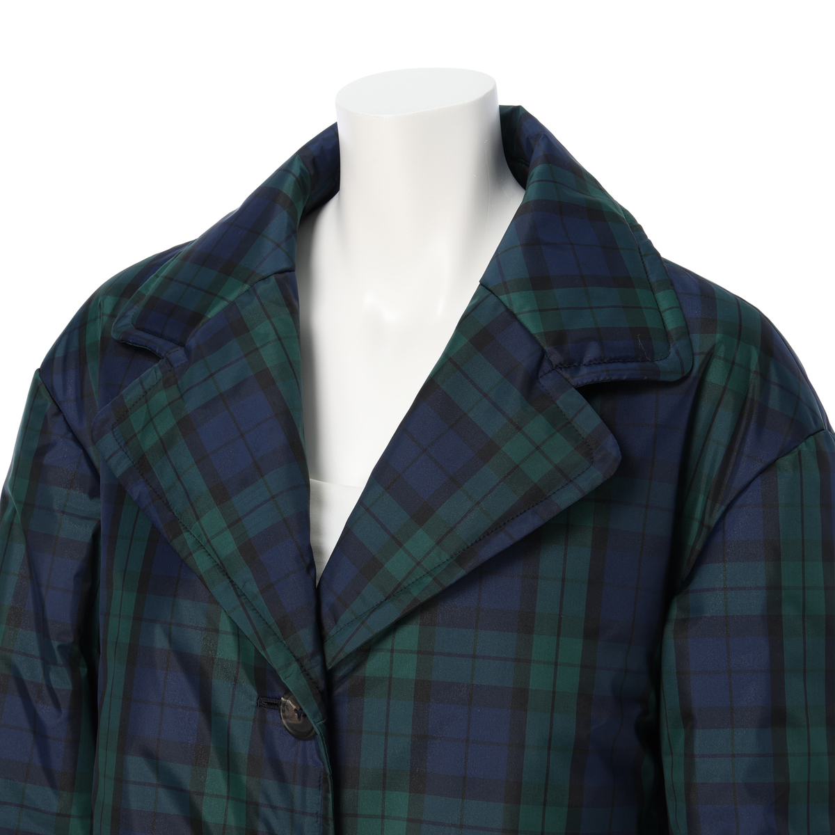 【49AVジュンコシマダ】ブラックウォッチ 撥水中綿コート