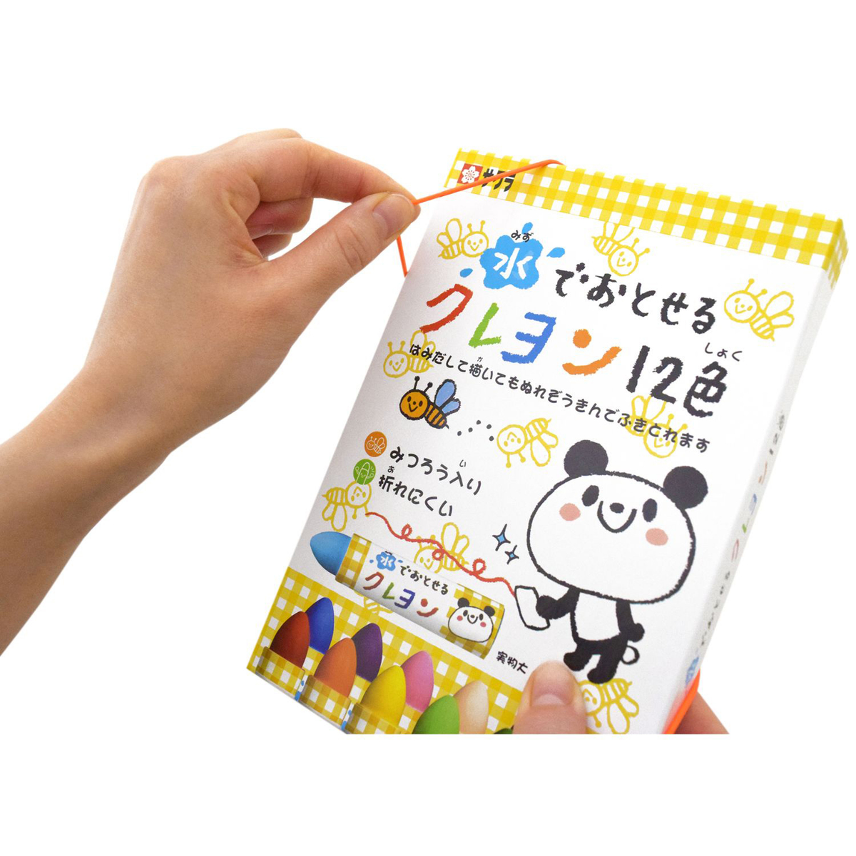 水でおとせるクレヨン12色