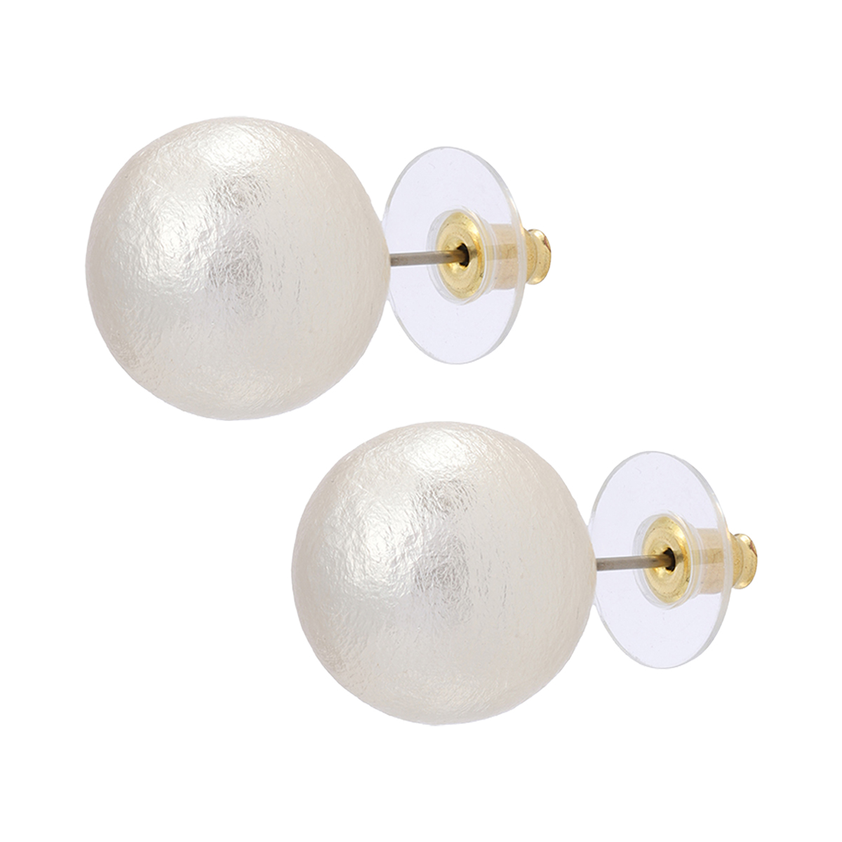 エンプレスパールコットンパール16mmピアス