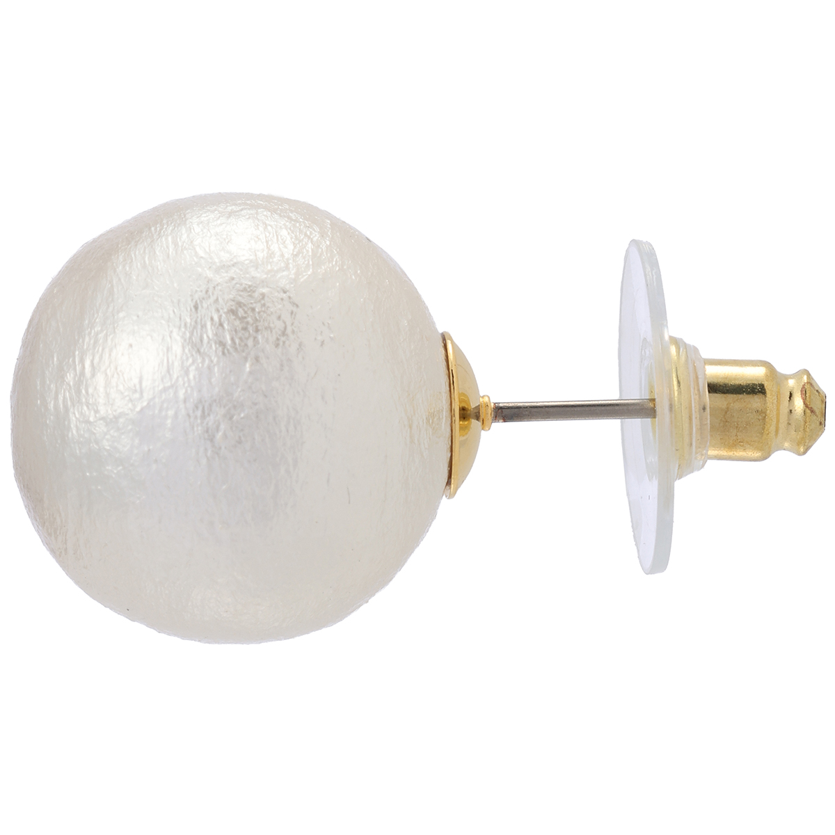 エンプレスパールコットンパール16mmピアス