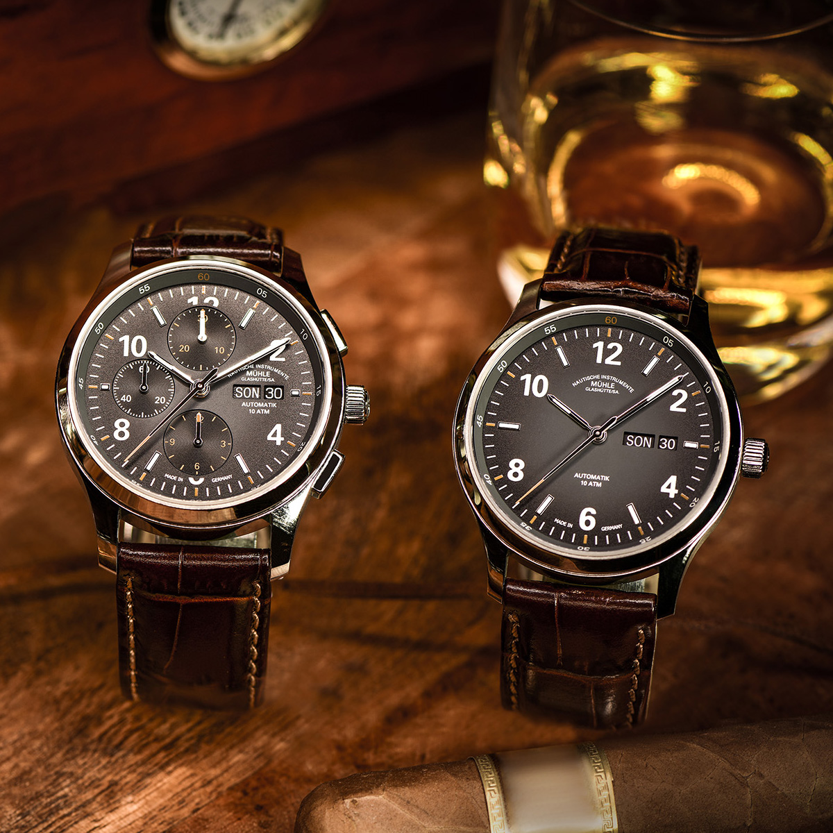 Muhle Glashutte ミューレグラスヒュッテ 腕時計 Lunova Day/Date M1-43-26-LB-I