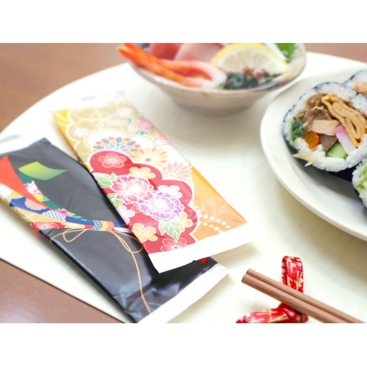 和おしぼり　雲取り　平型５枚セット