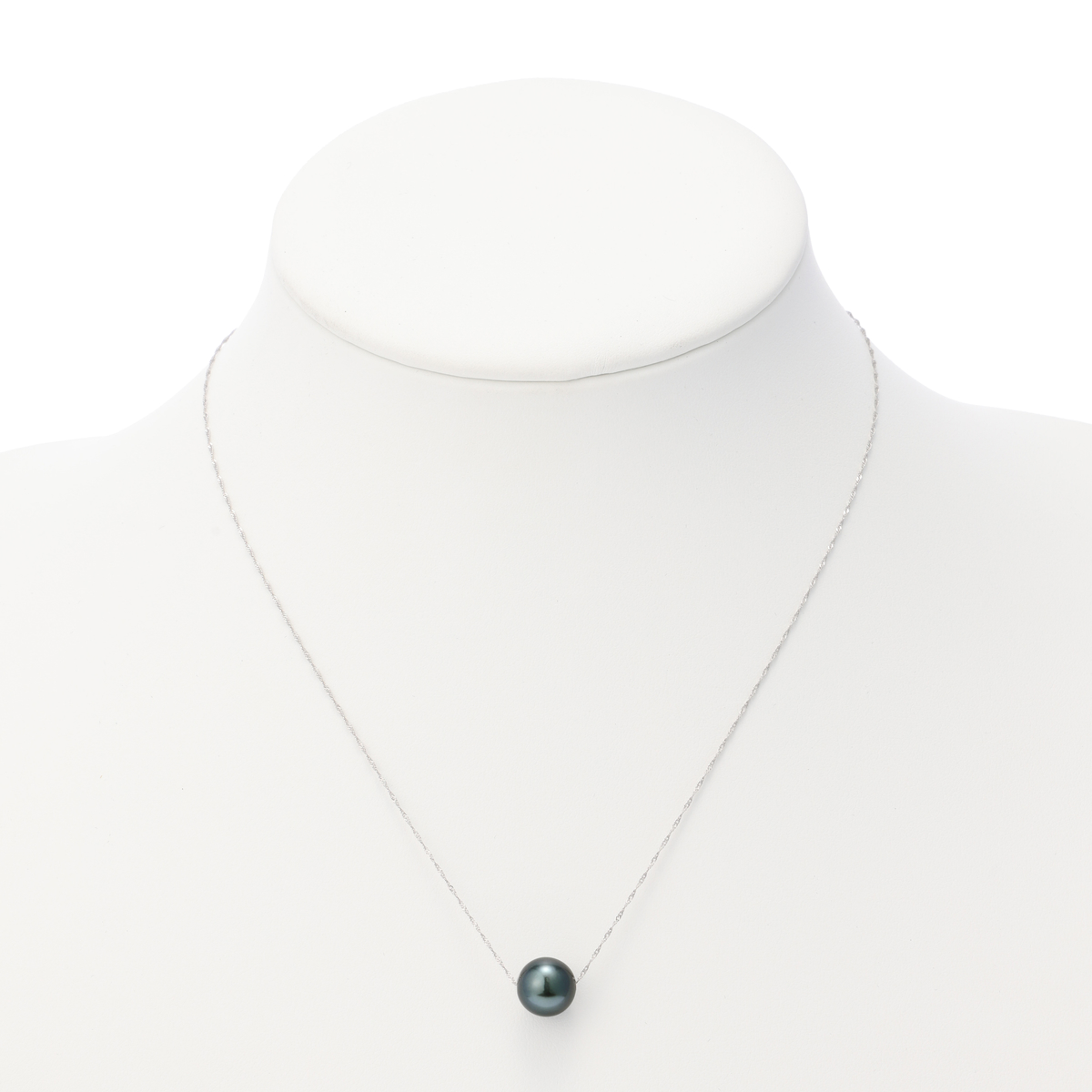 ピーコックグリーン 黒蝶真珠 ペンダントネックレス