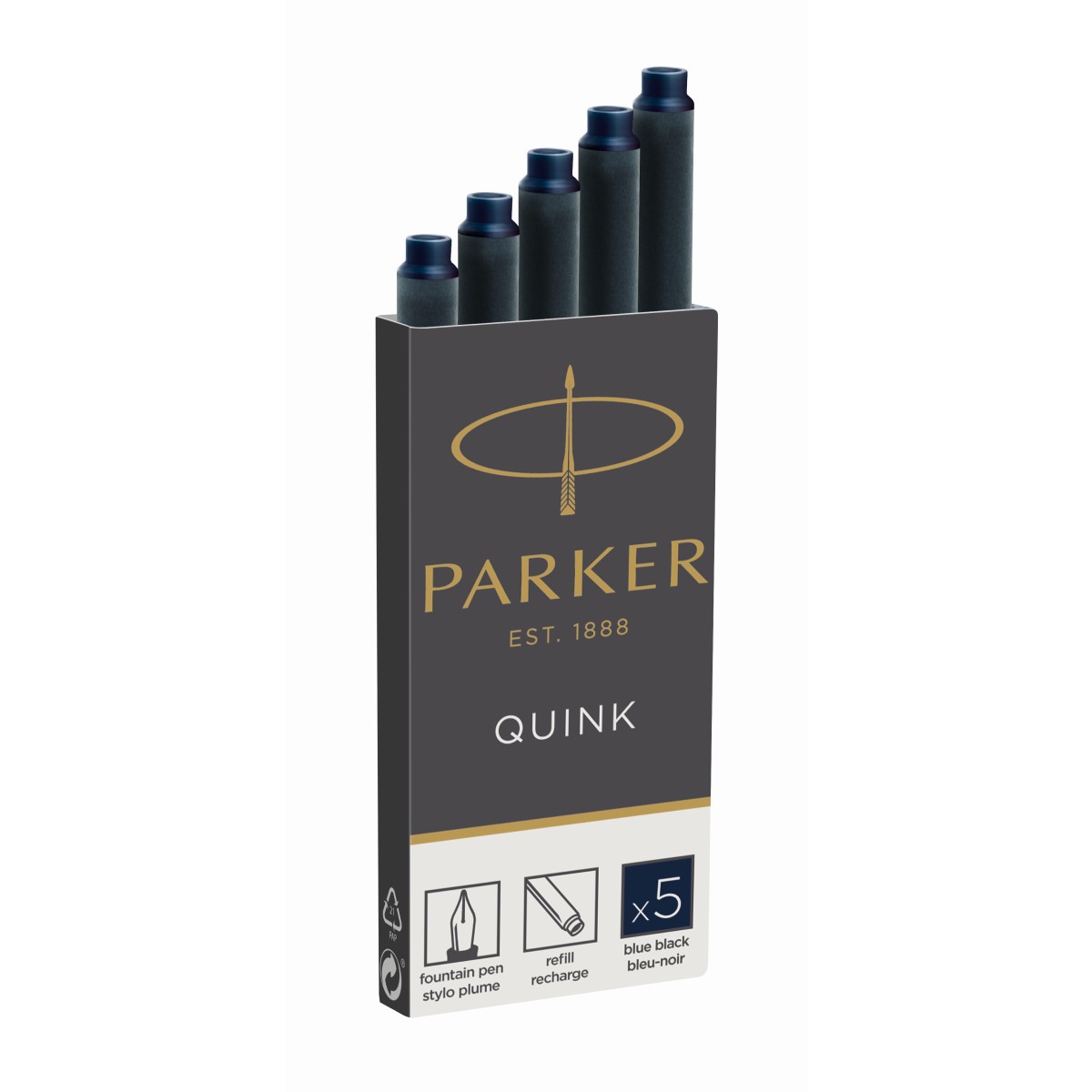 PARKER カートリッジインク 5本入りブルーブラック 19 50385