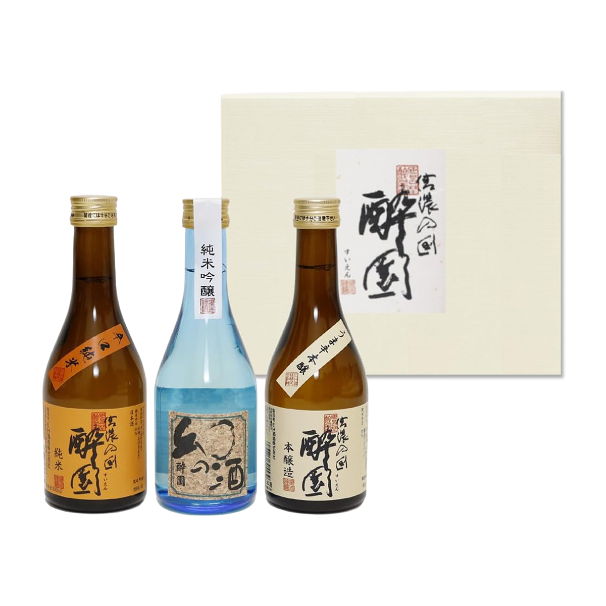 酔園　日本酒 飲み比べ 　3酒セット　300ml×3本【日本酒　長野県】