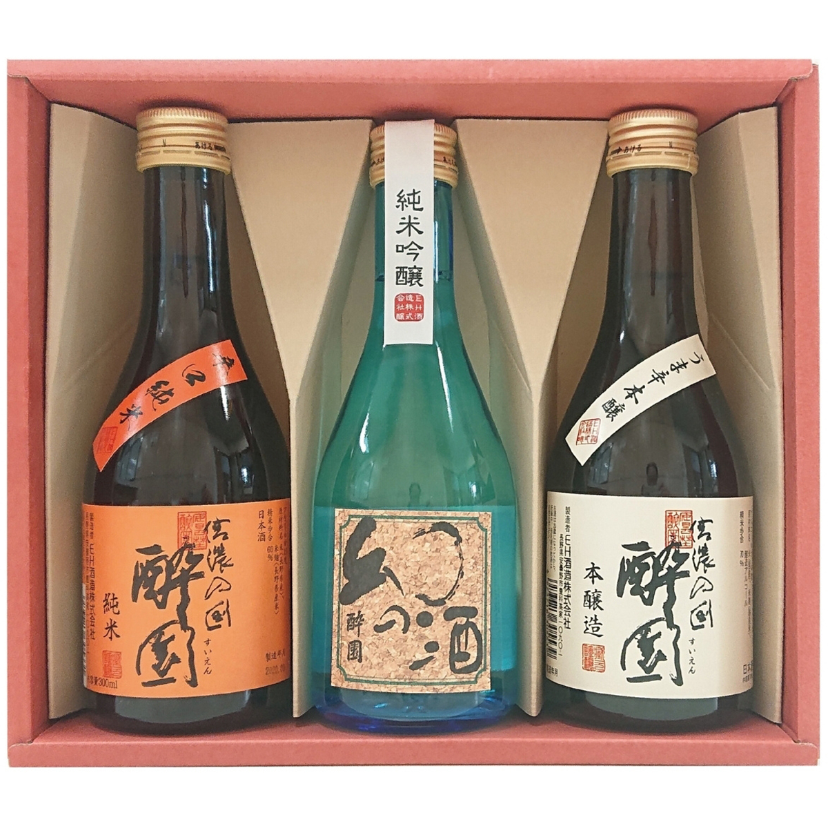 酔園　日本酒 飲み比べ 　3酒セット　300ml×3本【日本酒　長野県】