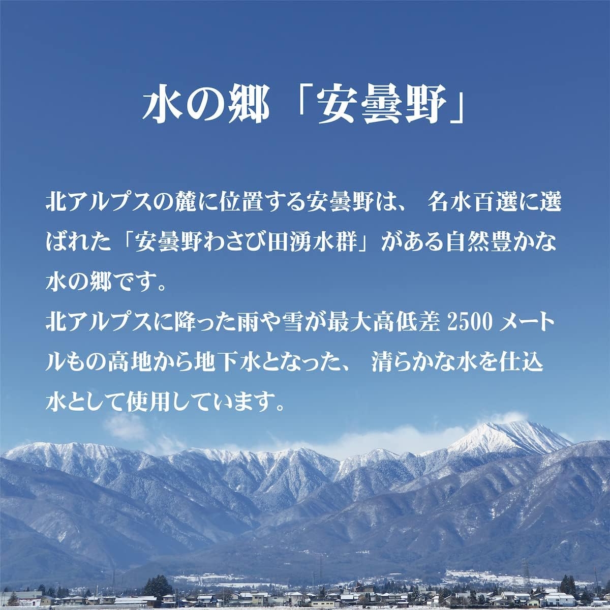 酔園　角瓶3本セット　300ml×3本【日本酒　長野県】