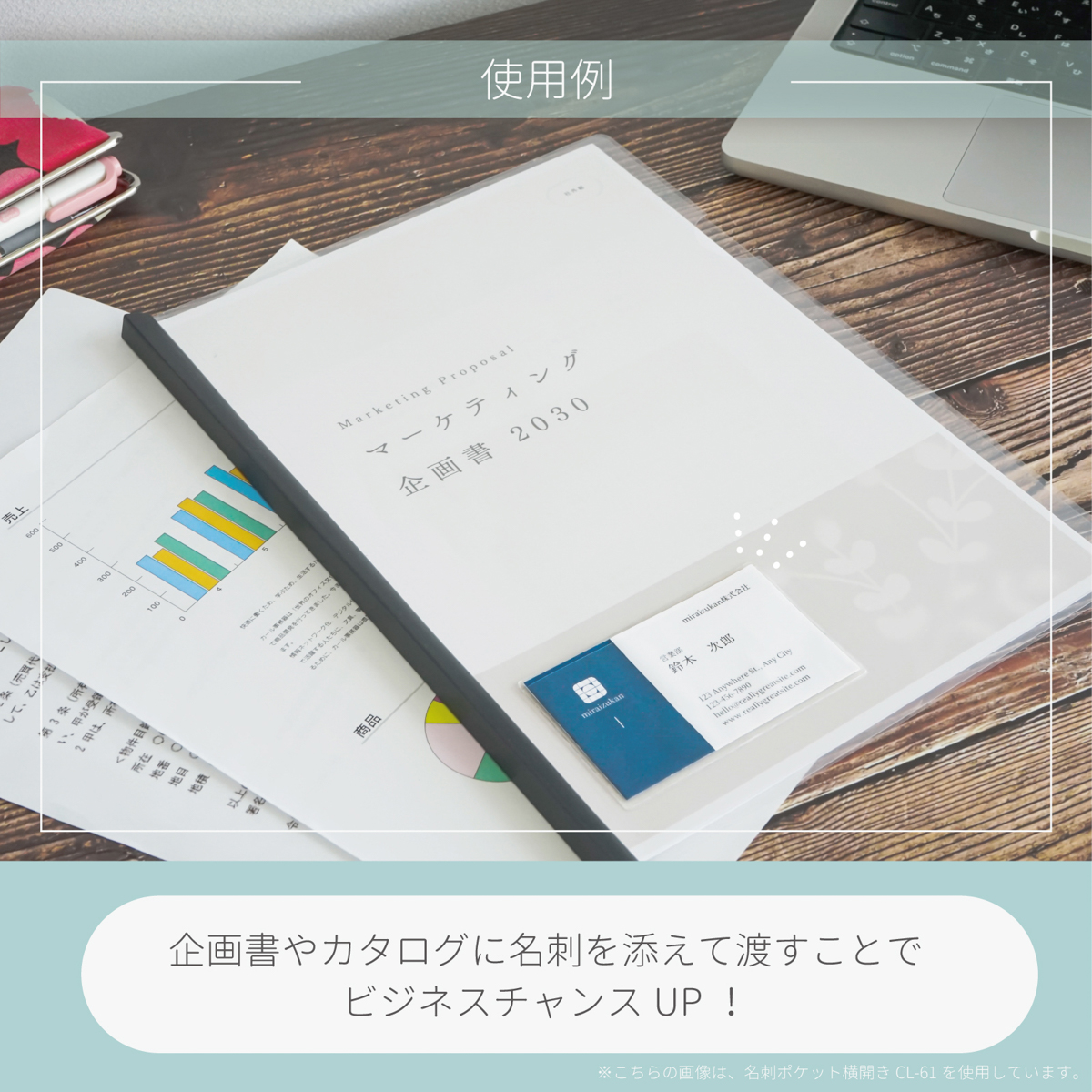 カール事務器　名刺ポケット縦開き（１０枚）