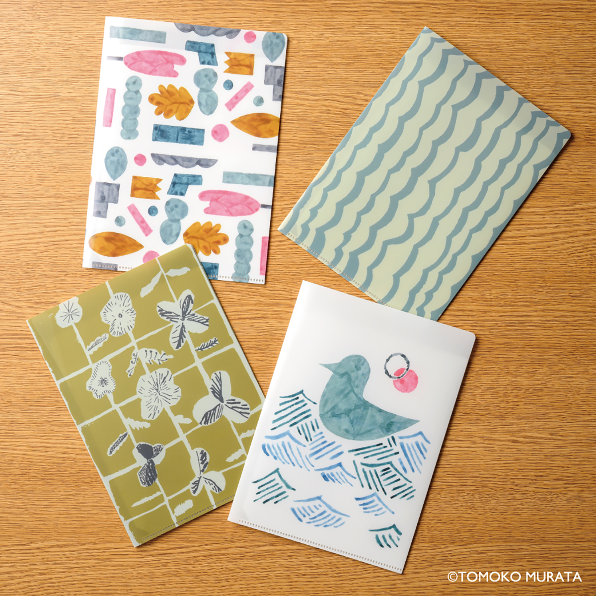 ヒサゴ　ムラタトモコ　Ａ５ダブルポケットクリアファイル　Ｓｅａｂｉｒｄ（海鳥）