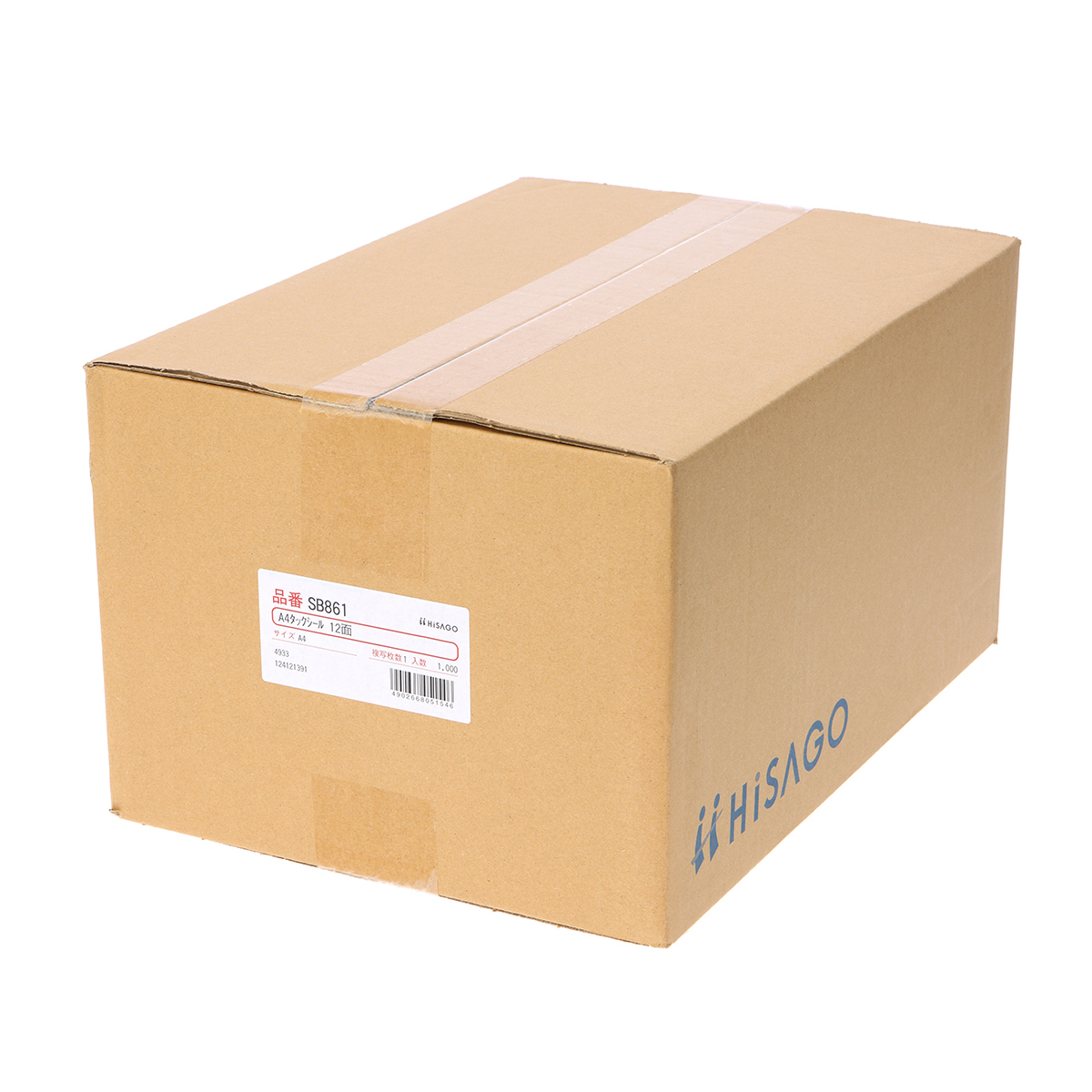 ヒサゴ　Ａ４タックシール　１２面　角丸　１０００シート入