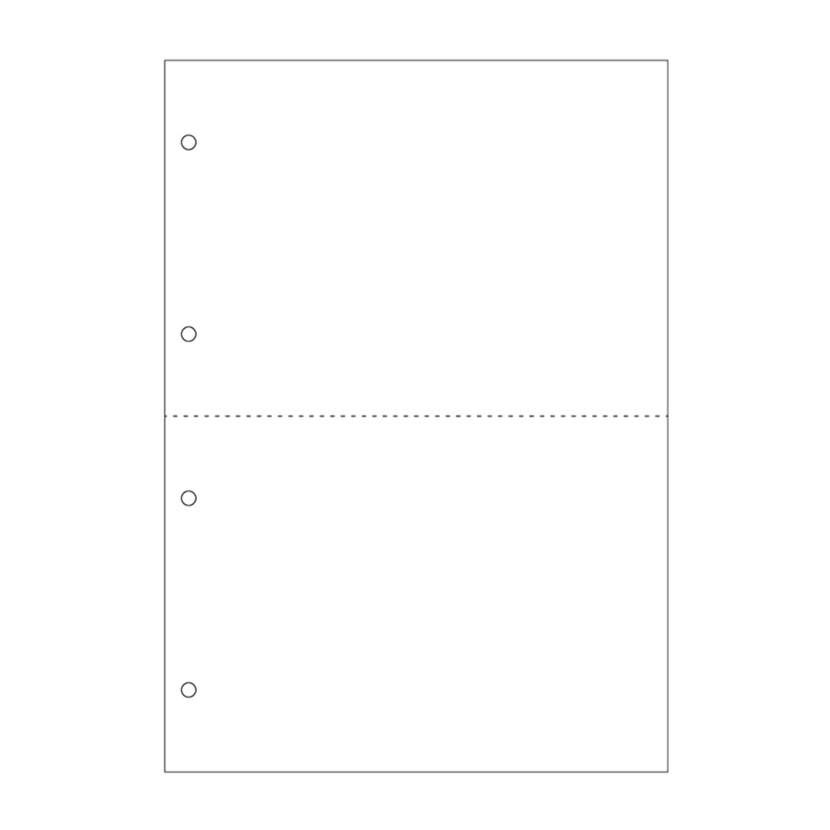 ヒサゴ　マルチプリンタ帳票　Ａ４　白紙　２面　４穴　１２００枚入