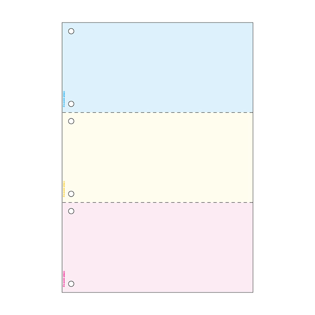 ヒサゴ　マルチプリンタ帳票　Ａ４　カラー　３面　６穴　１２００枚入