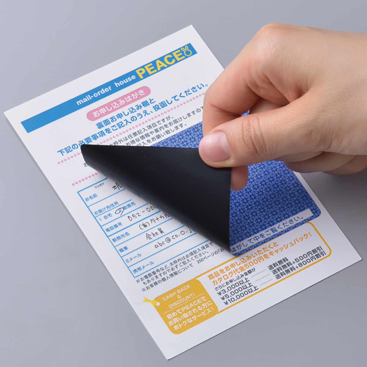 ヒサゴ　目隠しラベル　Ａ４・８面／地紋　５シート入