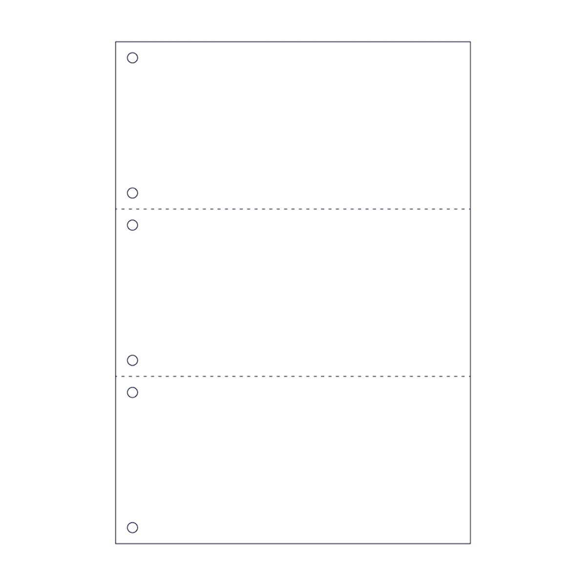 ヒサゴ　ＦＳＣ認証　マルチプリンタ帳票　Ａ４　白紙　３面　６穴　２４００枚入
