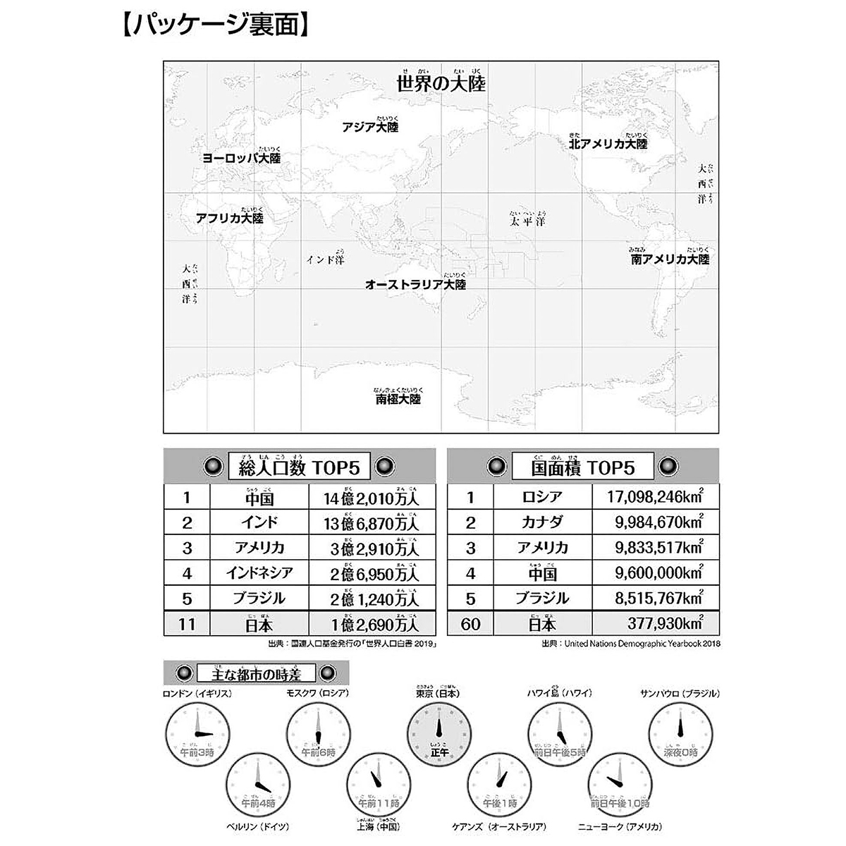 【ジグソーパズル】世界地図おぼえちゃおう！
