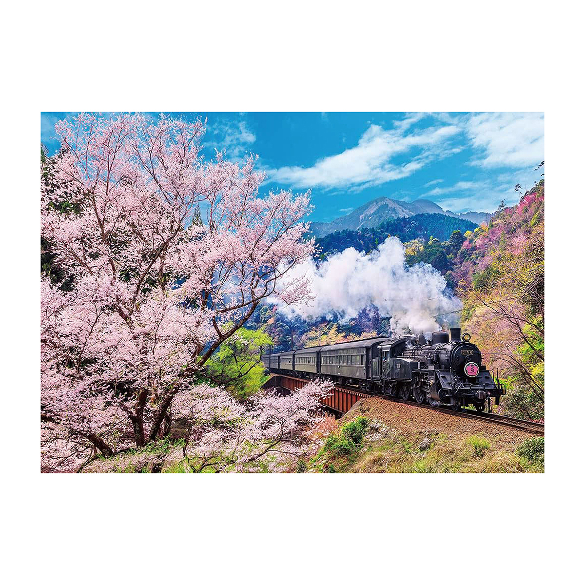 【ジグソーパズル】ビバリー　大井川鐡道と桜