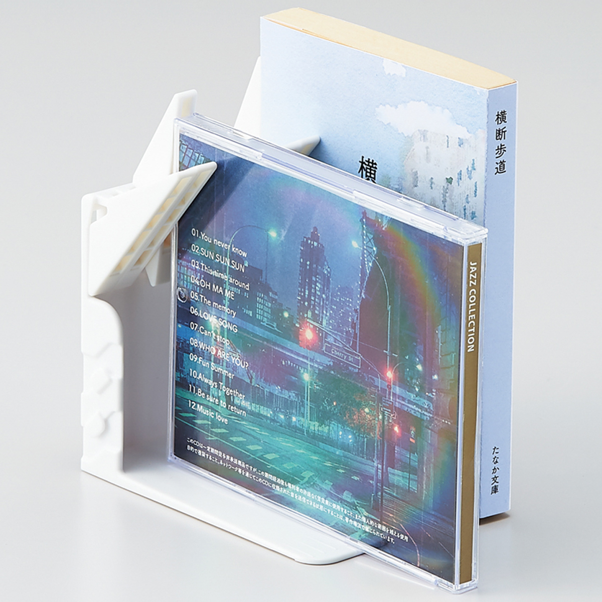 １冊でも倒れないブックスタンド　Ｍｉｎｉ　ホワイト