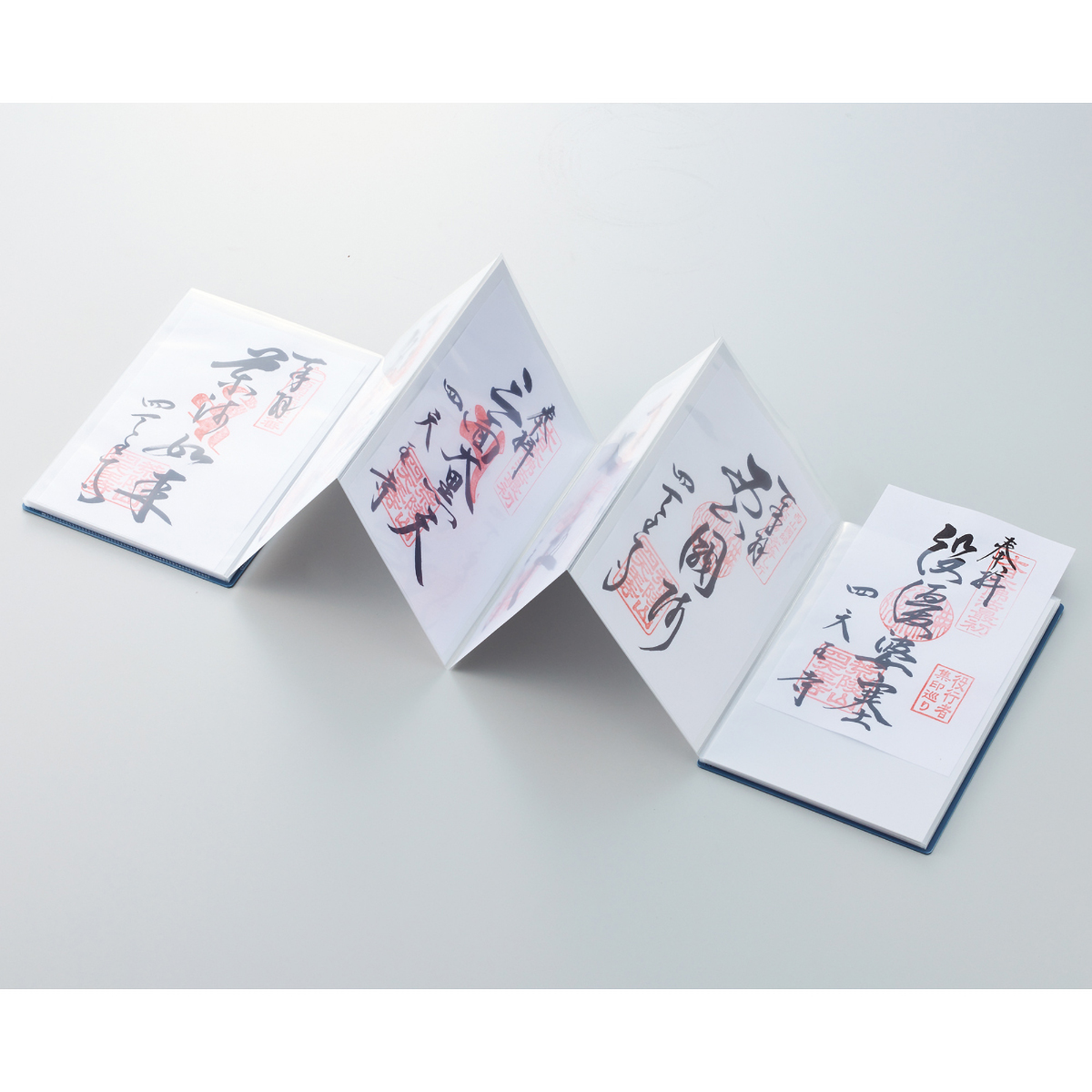 書き置き御朱印帳　藍鼠