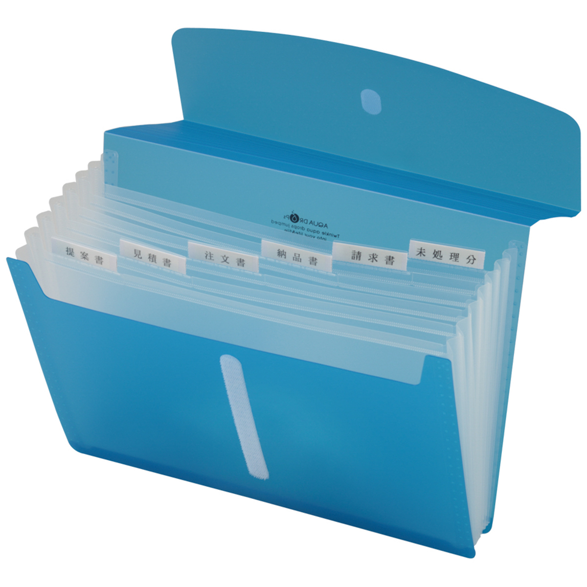 ＡＱＵＡ　ＤＲＯＰｓ　エクスパンディングファイル　青