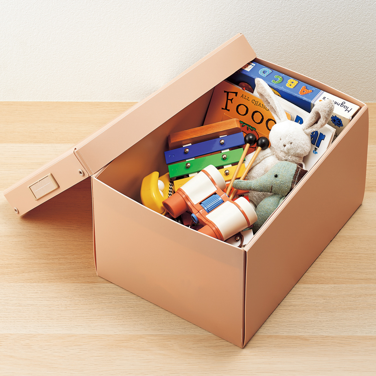 Ｒｏｏｍｙ　折りたたみボックス　深型　ピンク