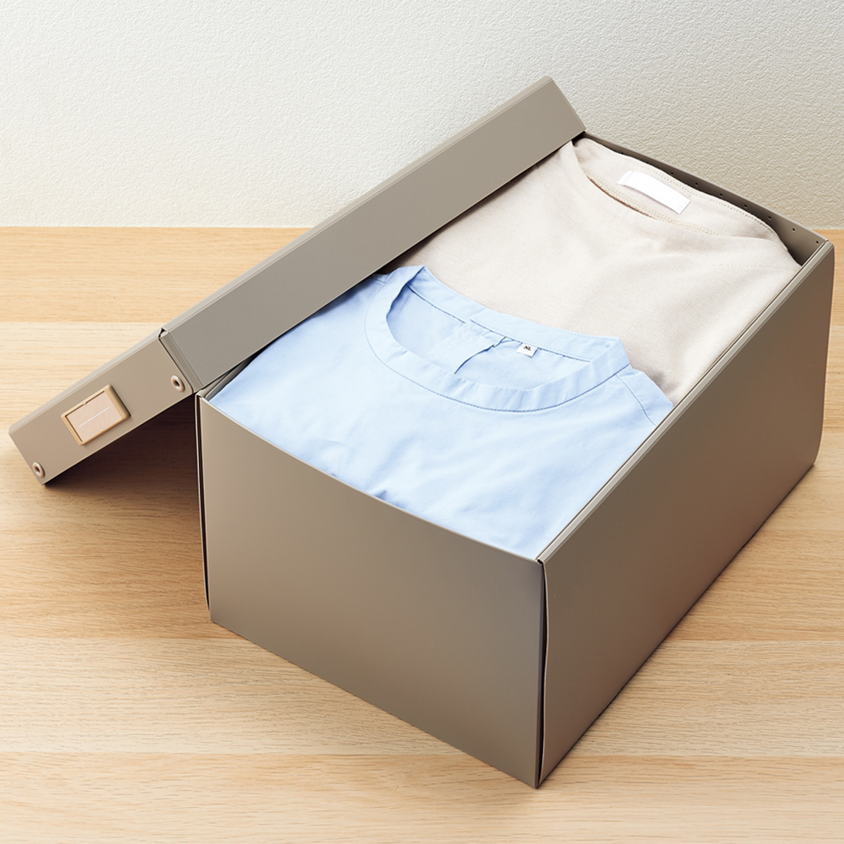 Ｒｏｏｍｙ　折りたたみボックス　深型　ベージュ