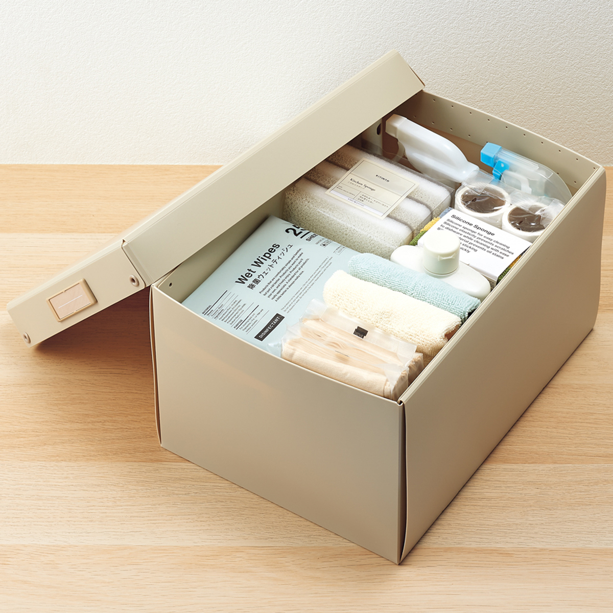 Ｒｏｏｍｙ　折りたたみボックス　深型　グレー