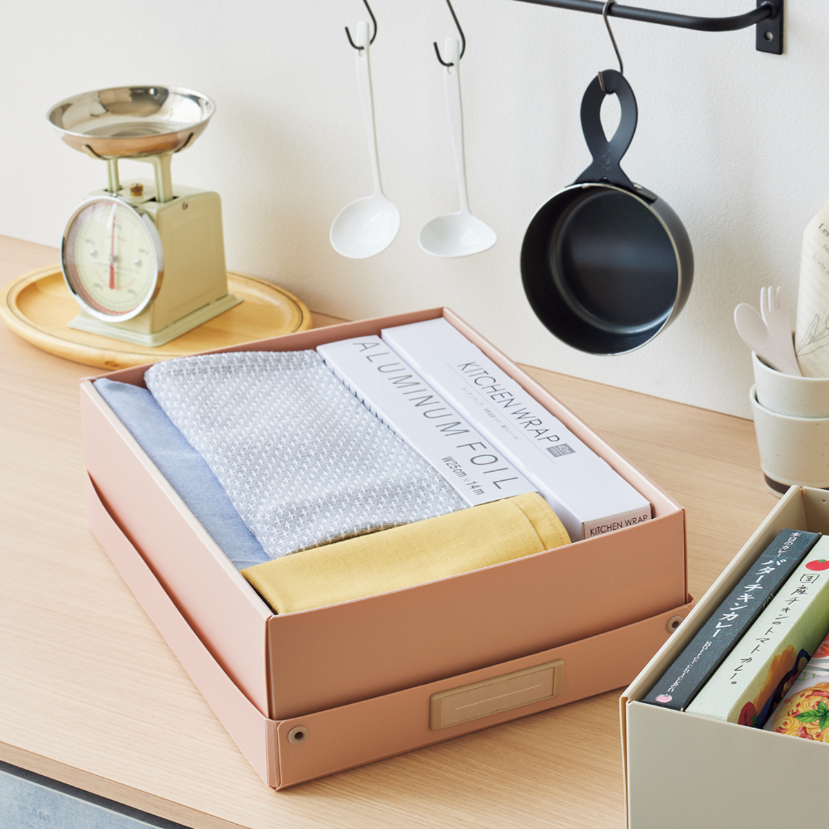 Ｒｏｏｍｙ　折りたたみボックス　浅型　グレー