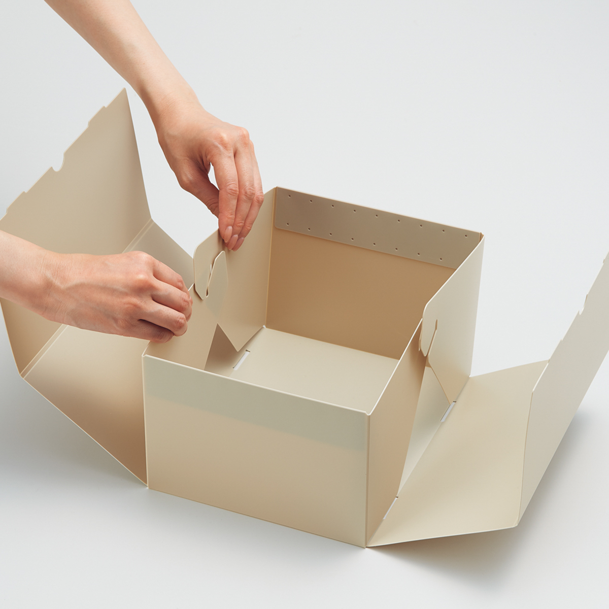 Ｒｏｏｍｙ　折りたたみボックス　ベージュ