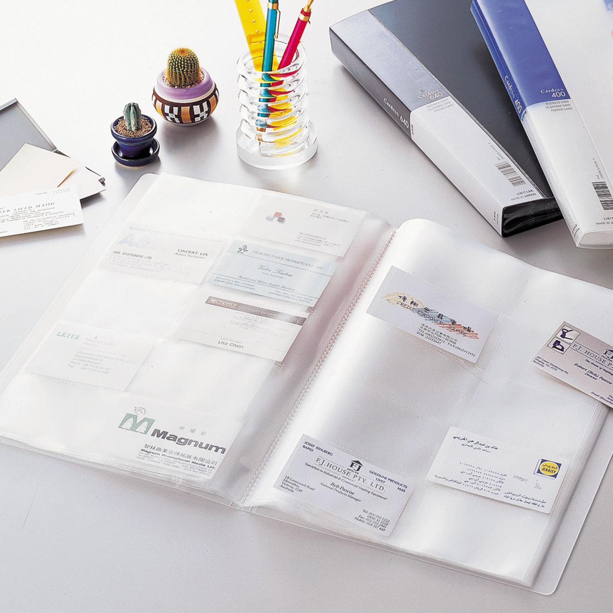 名刺ホルダー　Ｃａｒｄ　ＥＸ・Ｓ　藍