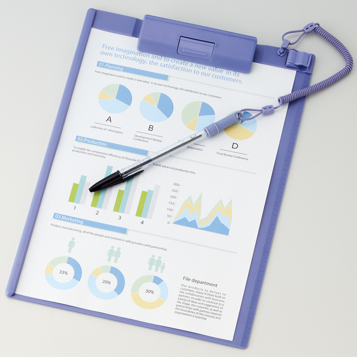 クリップボード　ブラック