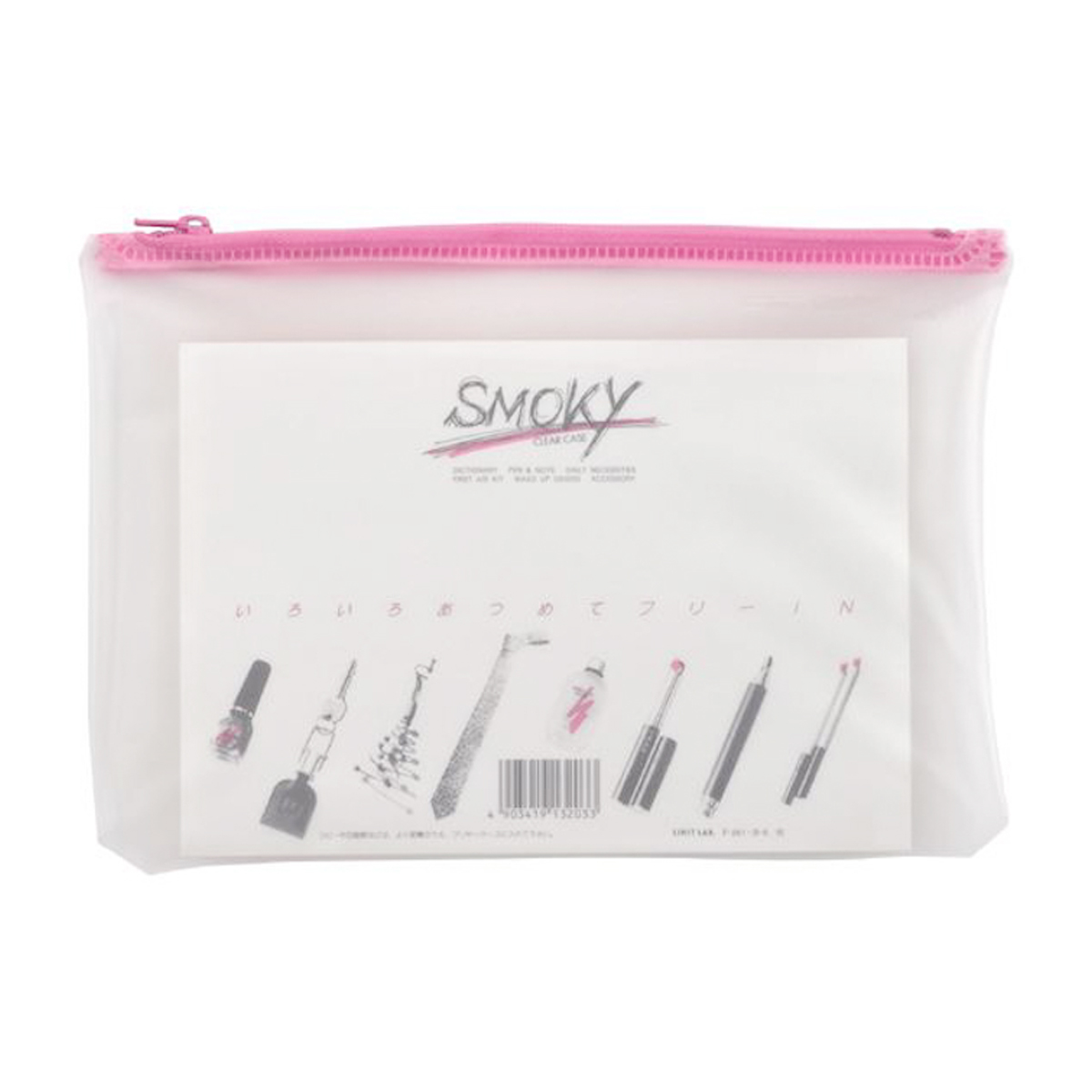 クリヤーケース・スモーキィ　桃