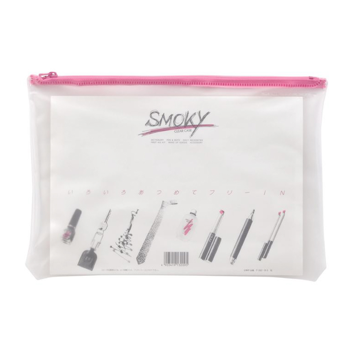 クリヤーケース・スモーキィ　桃