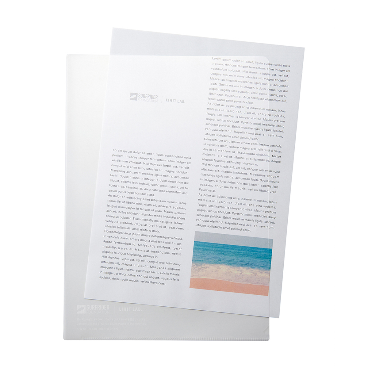 ＳＦＪ×ＬＩＨＩＴ　ＬＡＢ．　クリヤーホルダー＜ＯＢＰ＞　１００枚パック　アクアクリヤー