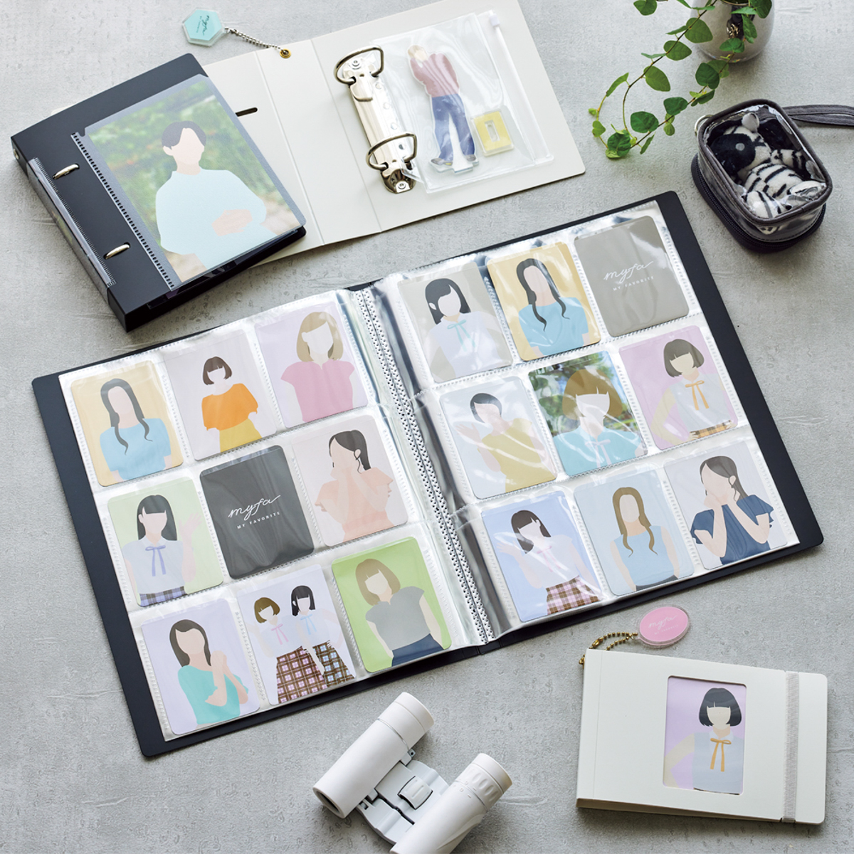 ｍｙｆａ　コレクションファイル　ミニ　ワイド　ミルキーホワイト