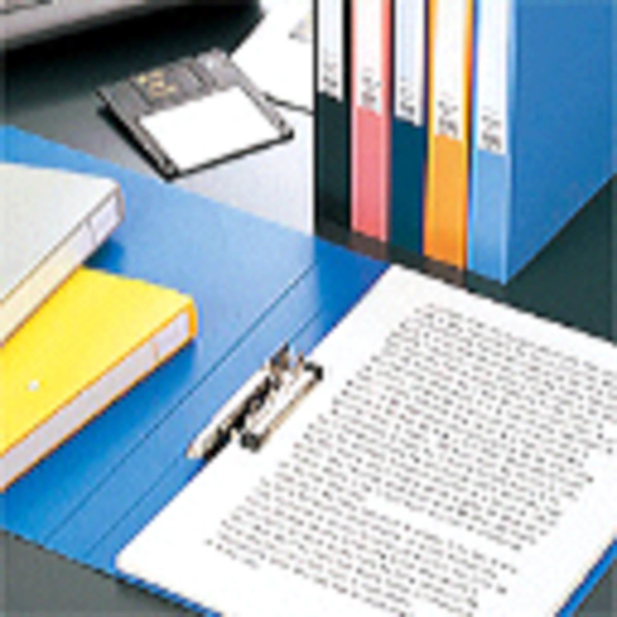 パンチレスファイル＜ＨＥＡＶＹ　ＤＵＴＹ＞　藍