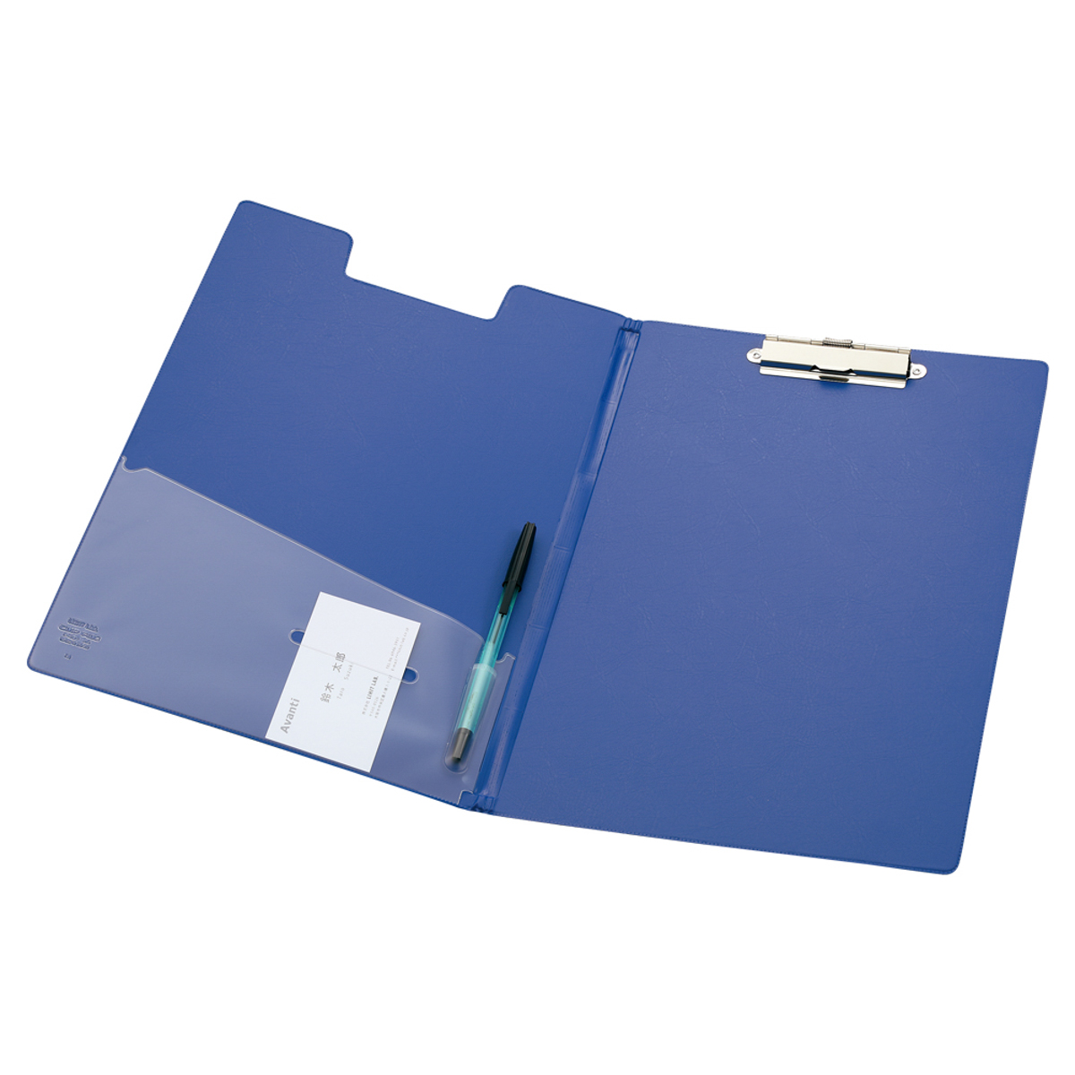 クリップファイル　藍