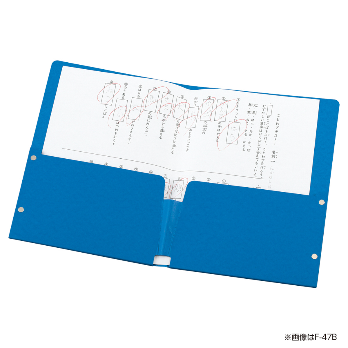 ポケットファイル　藍