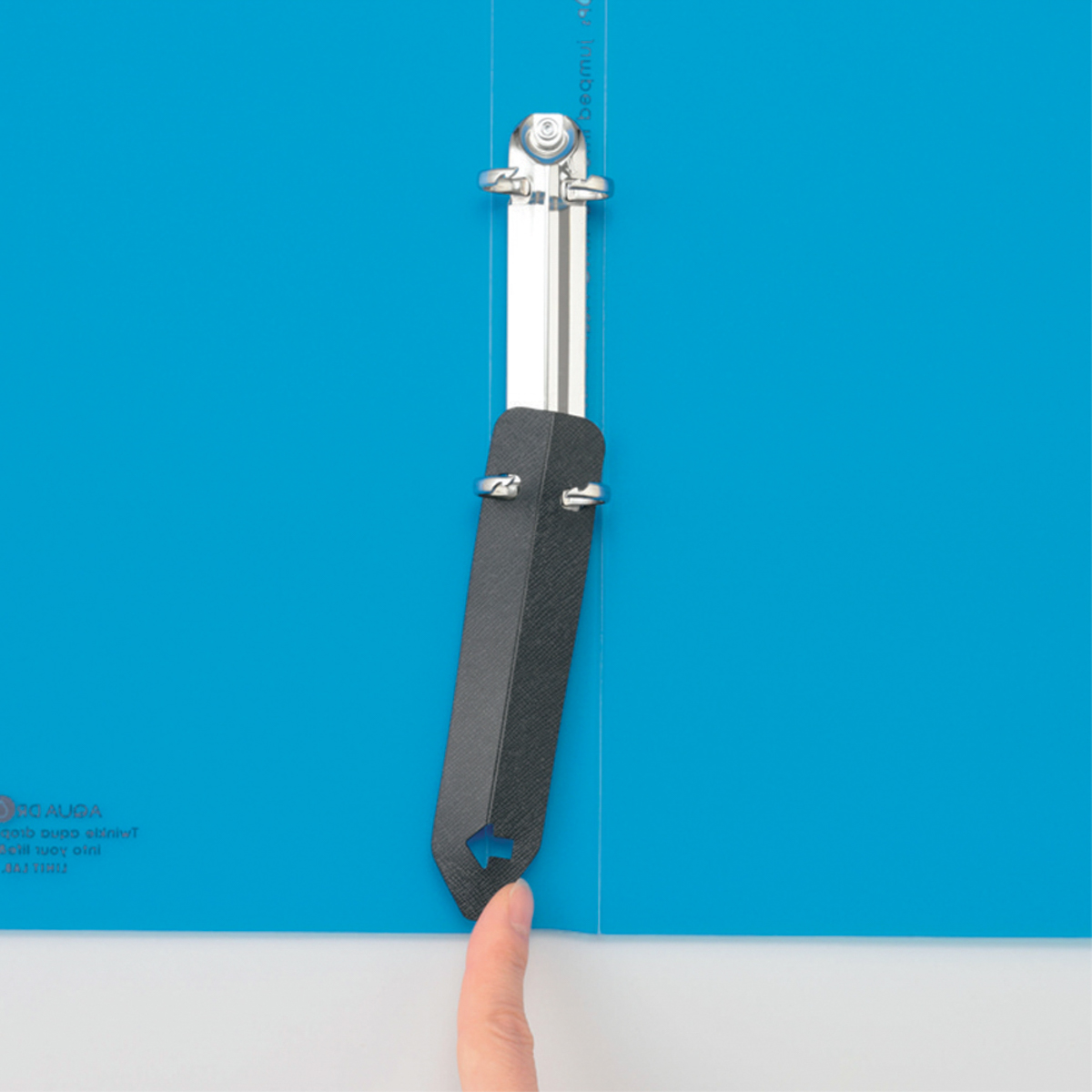 ＡＱＵＡ　ＤＲＯＰｓ　リングファイル＜ツイストリング＞　青緑