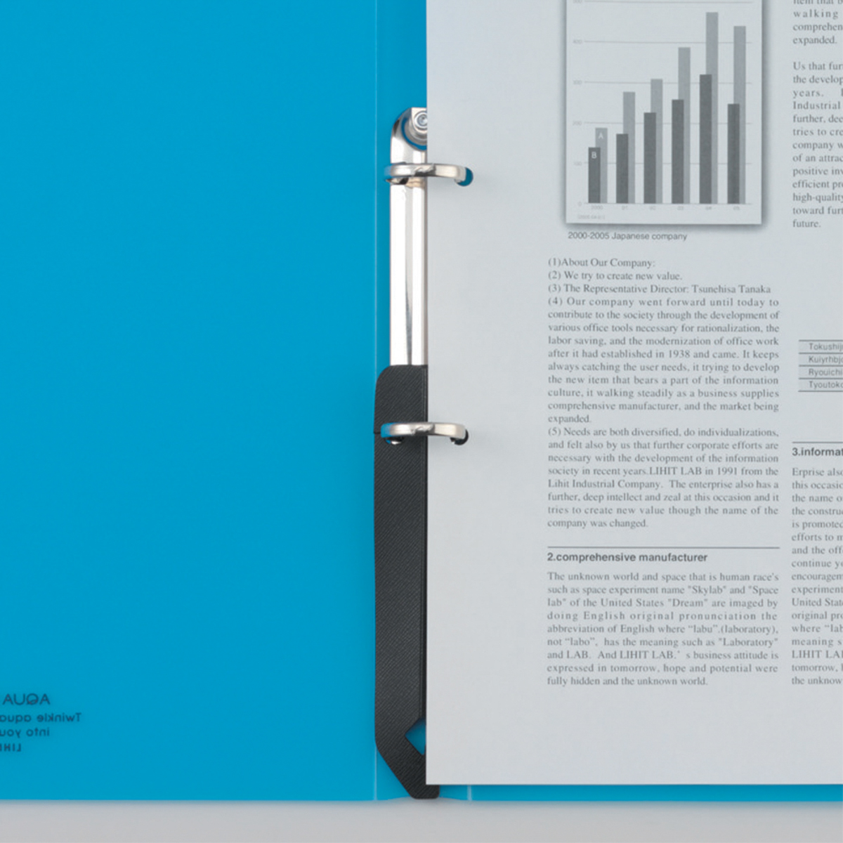 ＡＱＵＡ　ＤＲＯＰｓ　リングファイル＜ツイストリング＞　橙