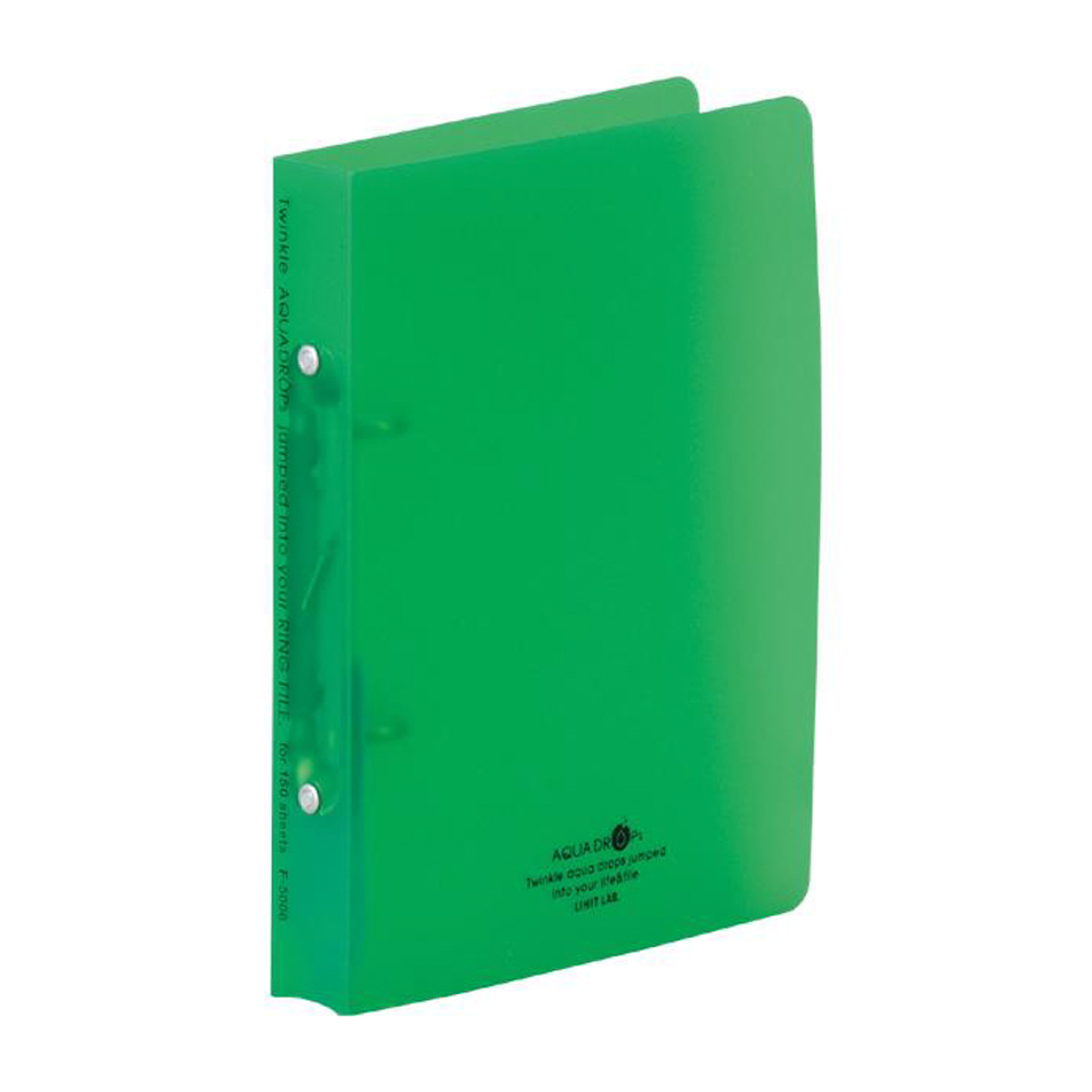 ＡＱＵＡ　ＤＲＯＰｓ　リングファイル＜ツイストリング＞　黄緑