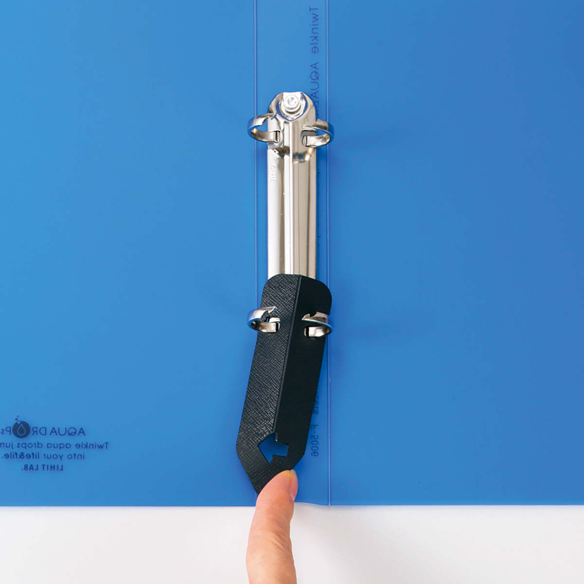 ＡＱＵＡ　ＤＲＯＰｓ　リングファイル＜ツイストリング＞　青