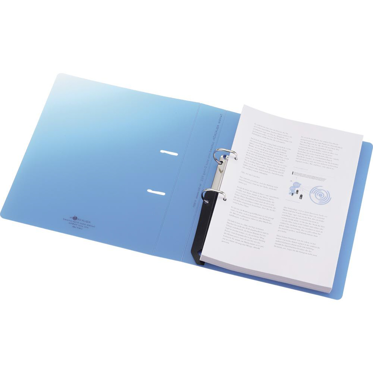 ＡＱＵＡ　ＤＲＯＰｓ　Ｄ型リングファイル＜ツイストリング＞　乳白