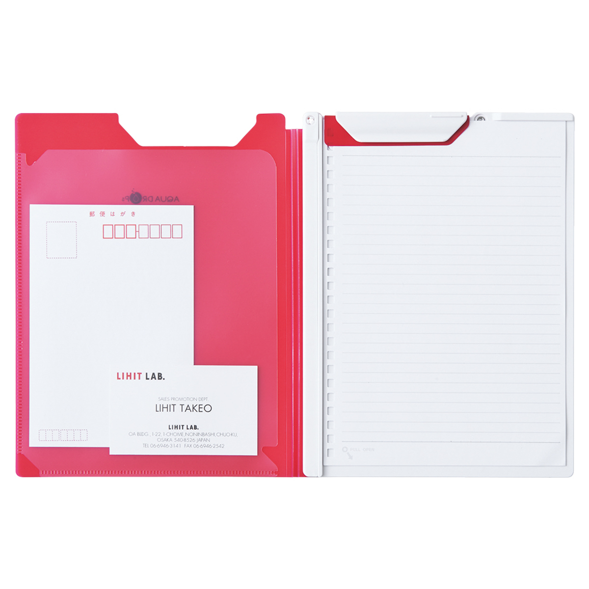 ＡＱＵＡ　ＤＲＯＰｓ　クリップファイル　乳白